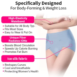 Alternative view of Touion™ Tourmaline Ion Ice silk magnetic Anti-bacterial & Body Shaping Briefs