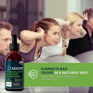 Alternative view of AEXZR™ Chlorophyll Liquid Natural Detox & Blood Sugar Support Drops