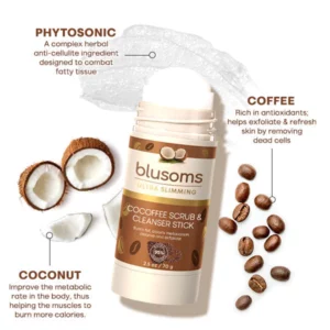 Blusoms™ Cacao Coffee Scrub & Cleanser stick