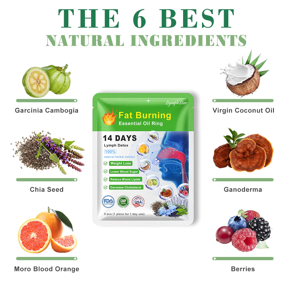 Body Detox & Fat Burn Liver and Lung Cleanse Essential Oil Nose Ring