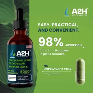 Chlorophyll Liquid Natural Detox & Blood Sugar Support Drops