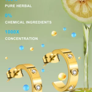 Dorina EarAcupressure Magnetherapy Detoxi Earrings-LOVE