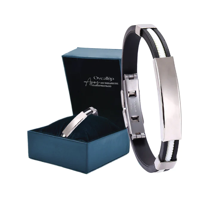 I-EELHOE™ Apus Ion Therapeutic Lympunclog Titanium Wristband