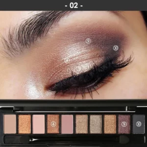 FOCALLURE 10 Colors Matte Eyeshadow Makeup Palette