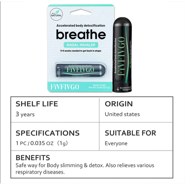 Fivfivgo™ BodySlimming-እና Detox-Aromatherapie-Nasenstick