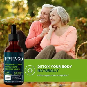 Fivfivgo™ Chlorophyll Liquid Natürliche Detox- und Blutzucker-Unterstützungstropfen