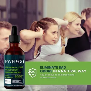 Fivfivgo™ Chlorophyll Liquid Natürliche Detox- und Blutzucker-Unterstützungstropfen