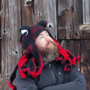 Handmade octopus knitted cap