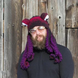 Handmade octopus knitted cap