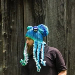 Handmade octopus knitted cap