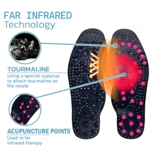 Healthy™ Far infrared Tourmaline Acupressure Massage Foot Pain Relief Orthotic Insoles