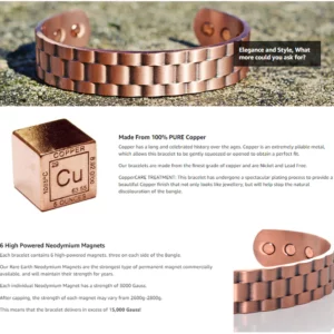 Healthy™ Pure Copper Super Magnetic Therapy Bio Negative Ion Bracelet