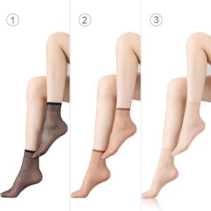 Invisible Slip-Resistant Crystal Silk Socks