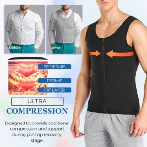 MANSON Gyno Compress Zipper Vest