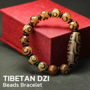 Maya Treasure Dzi Beads Feng Shui Bracelet
