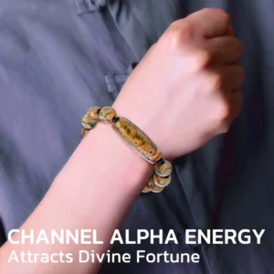 Maya Treasure Dzi Beads Feng Shui Bracelet