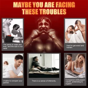 Men's energy strengthening massage oil