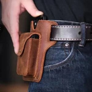 Multifunctional Leather Phone Belt Bag