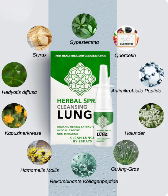OnNature® Bio-Kräuter Lungenreinigung ਅਤੇ Reparatur Nasenspray