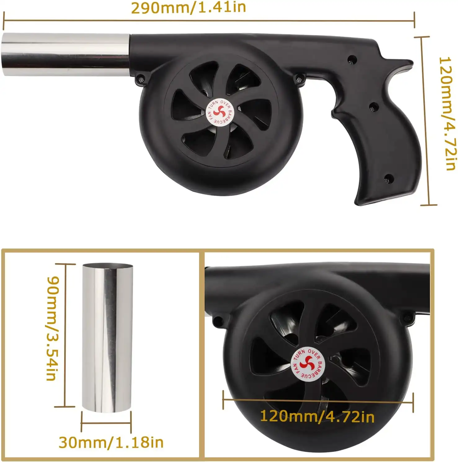 Portable Barbeque Air Blower