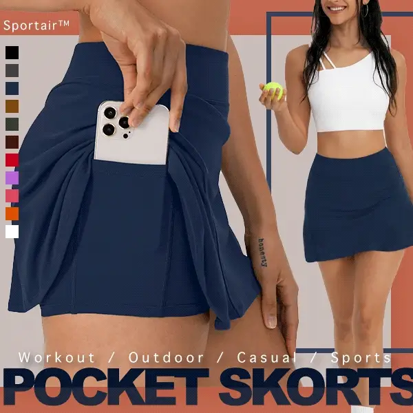 Sportair™ ስፖርታዊ እንቅስቃሴ Pocket Skorts