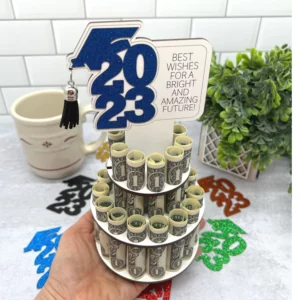 TIERED HIGH SCHOOL GRADUATION MONEY HOLDER