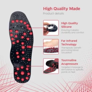 TourmaRelax™ TitanVein Far Infrared Acupressure Insoles