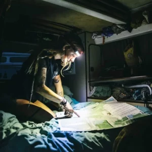 USB 220° Wide Beam LED Headlamp