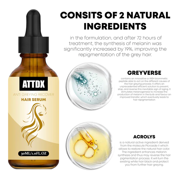 ATTDX serum za oporavak kose protiv sijedenja