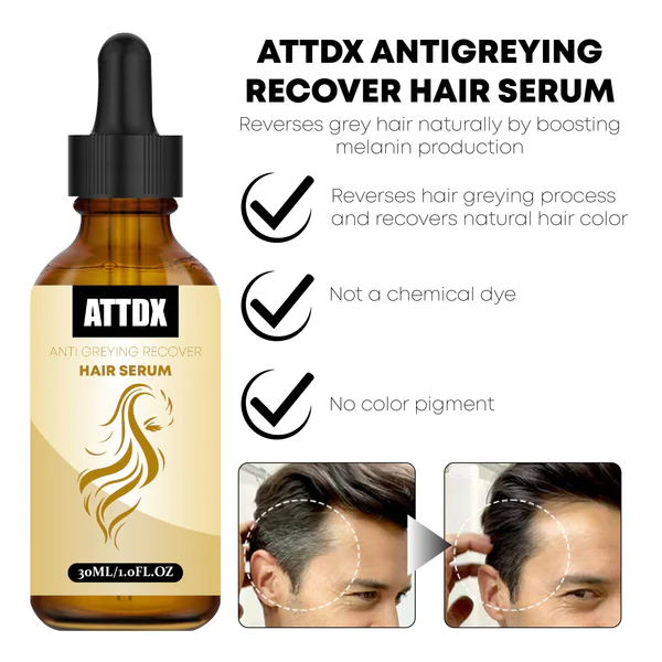ATTDX AntiVergrau Zurückgewinnen Haare -seerumi