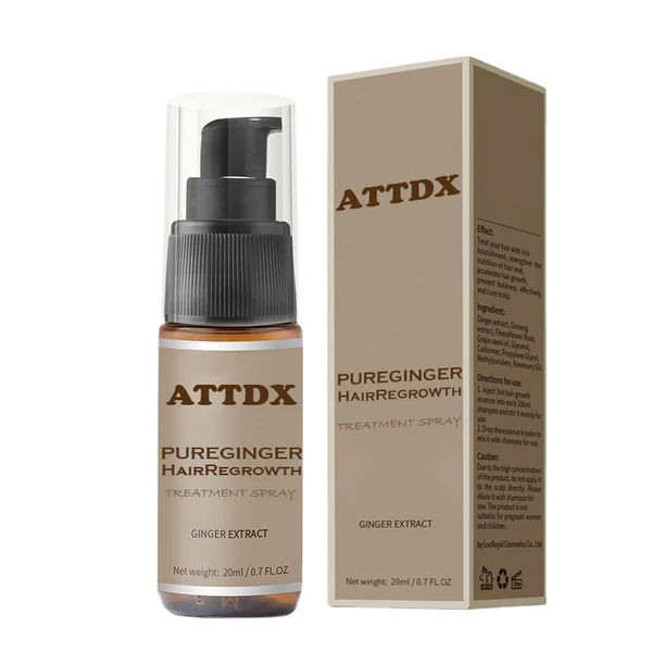 ATTDX PureGinger Spray per il trattamento della ricrescita dei capelli