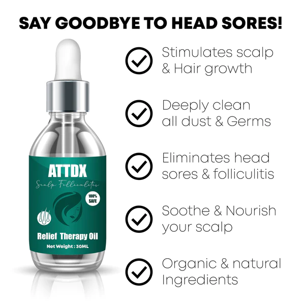 ATTDX Scalp Folliculitis Relief Therapy Oil
