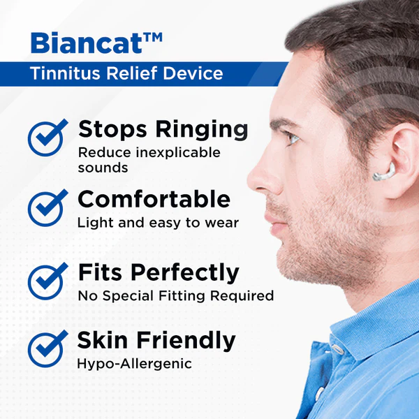 Biancat™ AuriCalm Tinnitus റിലീഫ് ഉപകരണം