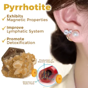 Biancat™ LymphAura Pyrrhotite Detoxifying Earrings