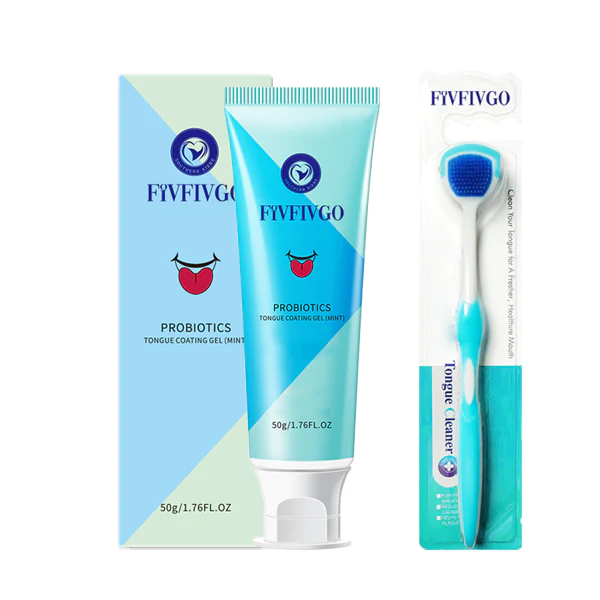 Fivfivgo™ 口腔卫生刷和舌头清洁凝胶