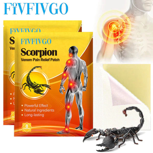 Fivfivgo™ סקאָרפּיאָן גיפט-שמערזלינדערונגספּפלאַסטער