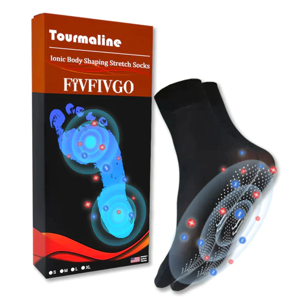 Fivfivgo ™ Tourmaline Ionic Body Shaping Stretch Socks