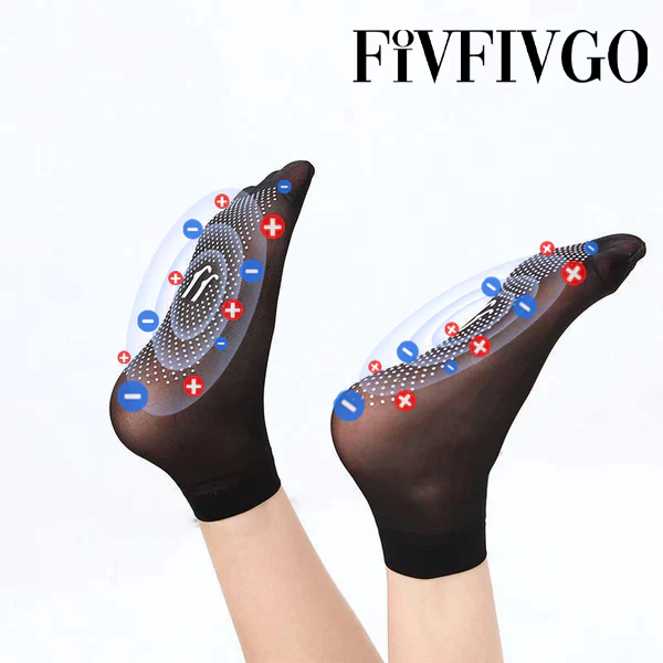 Fivfivgo™ ટુરમાલાઇન આયોનિક બોડી શેપિંગ સ્ટ્રેચ સૉક્સ