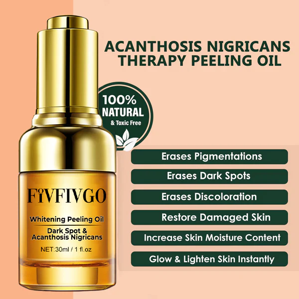Fivfivgo™ 針對黑斑和黑棘皮症的美白去角質油