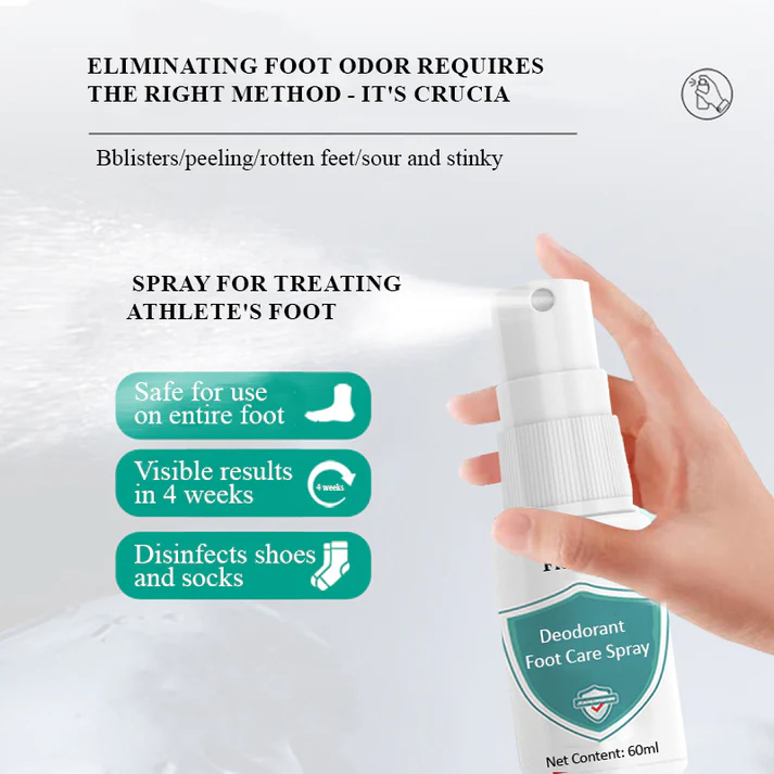 Spray deodorant pentru îngrijirea picioarelor FlexiFit™