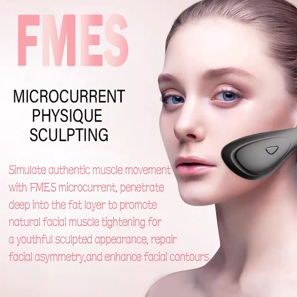 GBeauty ™ FMES Appareil de beauté en forme de V pour le contour du visage parfait à micro-courant
