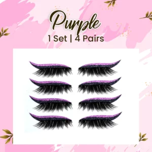 Glitter Eyeliner False Eyelashes Reusable Sticker
