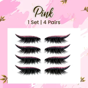 Glitter Eyeliner False Eyelashes Reusable Sticker