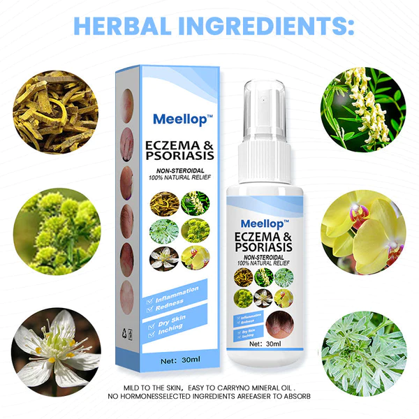 Meellop™ Herbal Psoriasis သက်သာဆေးဖြန်း