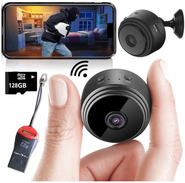 Kamera Keamanan Magnetik Nirkabel Mini 1080p HD
