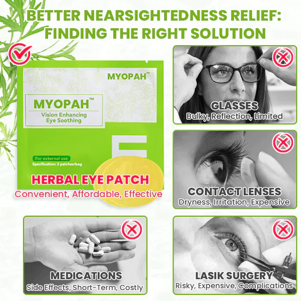Патчи для глаз MyoPah™ Herbal от близорукости