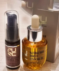 PURC Natural Hair Regrowth Essence & Hair Density Essential Oil Set