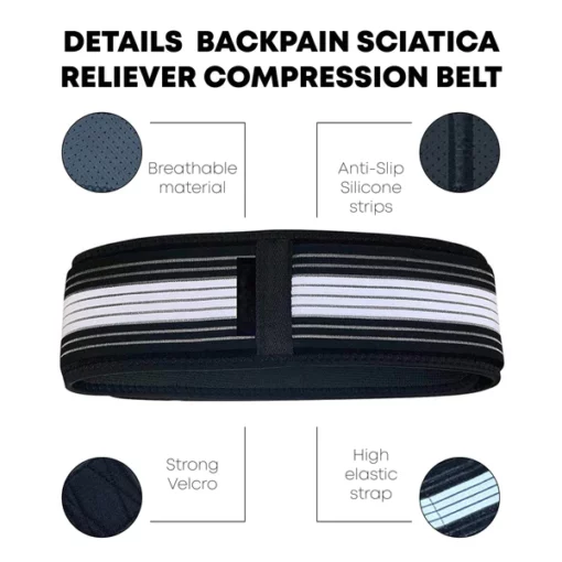 Ricpind BackPain SciaticaReliever Compression Belt