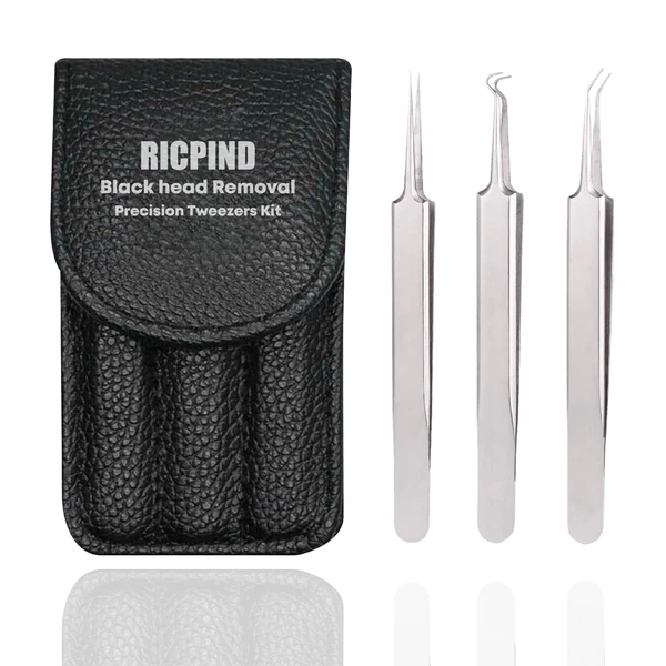 Ricpind BlackheadRemoval Precision Tweezers Kit