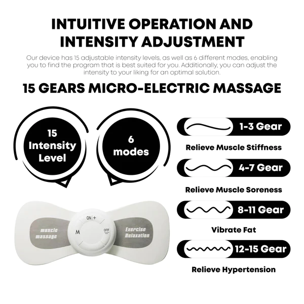 Mikroprúdový masážny prístroj na zmiernenie hypertenzie Ricpind